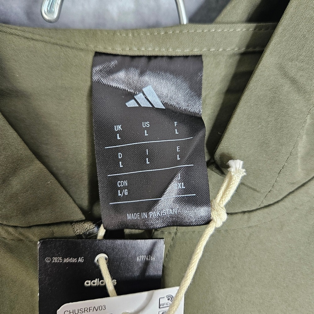 Adidas Men Olive Green Full Zip Cargo Woven Tracksuit Set Size Large‎ JL8604 New - Picture 4 of 13